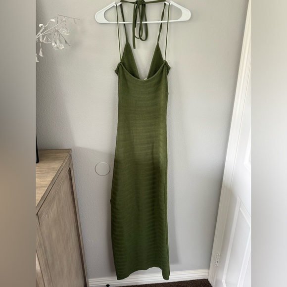 Finders Keepers Iggy knit halter dress. Green. Size small. EUC. - Picture 7 of 15
